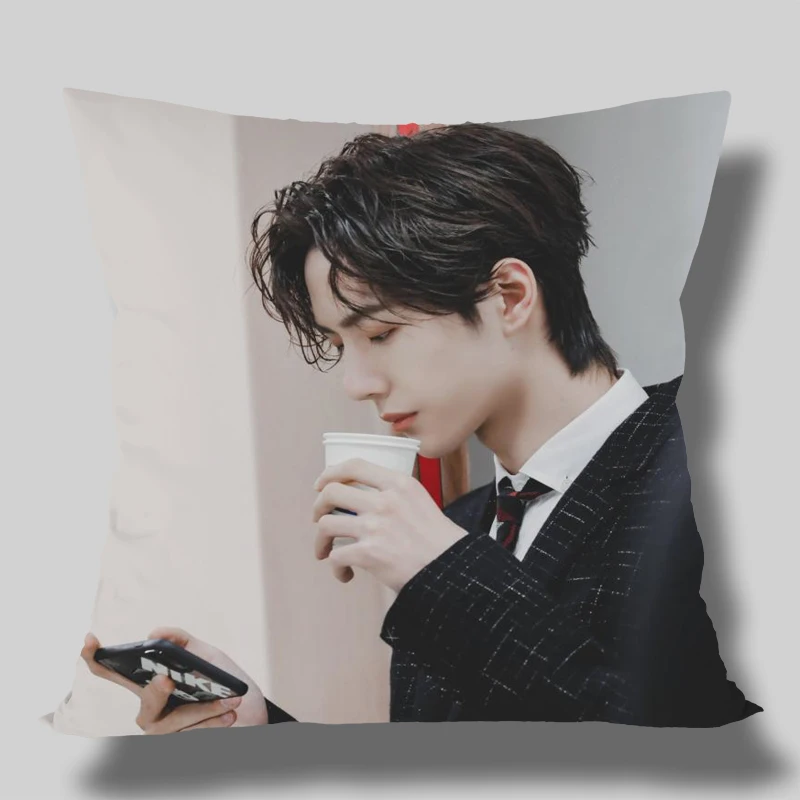 10 custom chenqingling Lan wangji Wang Yibo Xiaozhan square pillowcases zipper Custom Pillowcase one side Custom your image gift - Цвет: 10