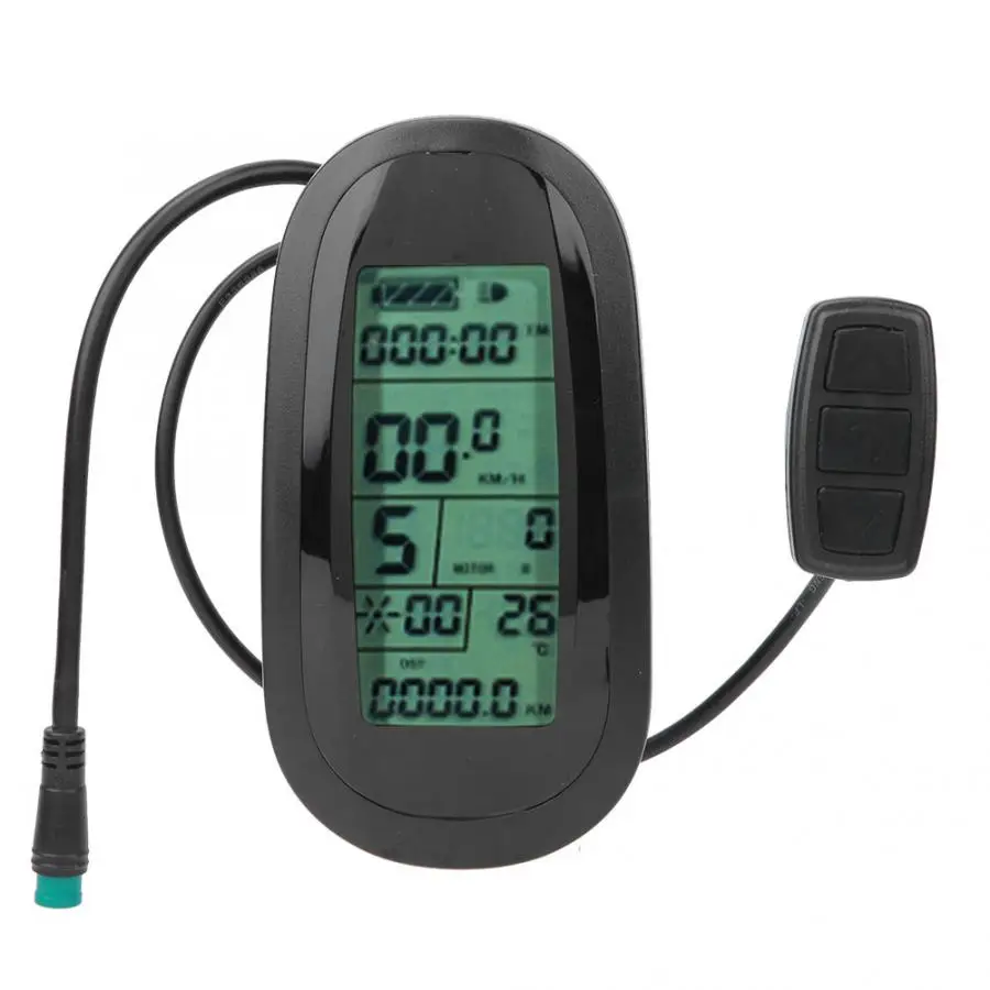 Велосипедный ЖК-дисплей kt-lcd 6 пластиковый Электрический ЖК-дисплей с водонепроницаемым разъемом для модификации велосипеда