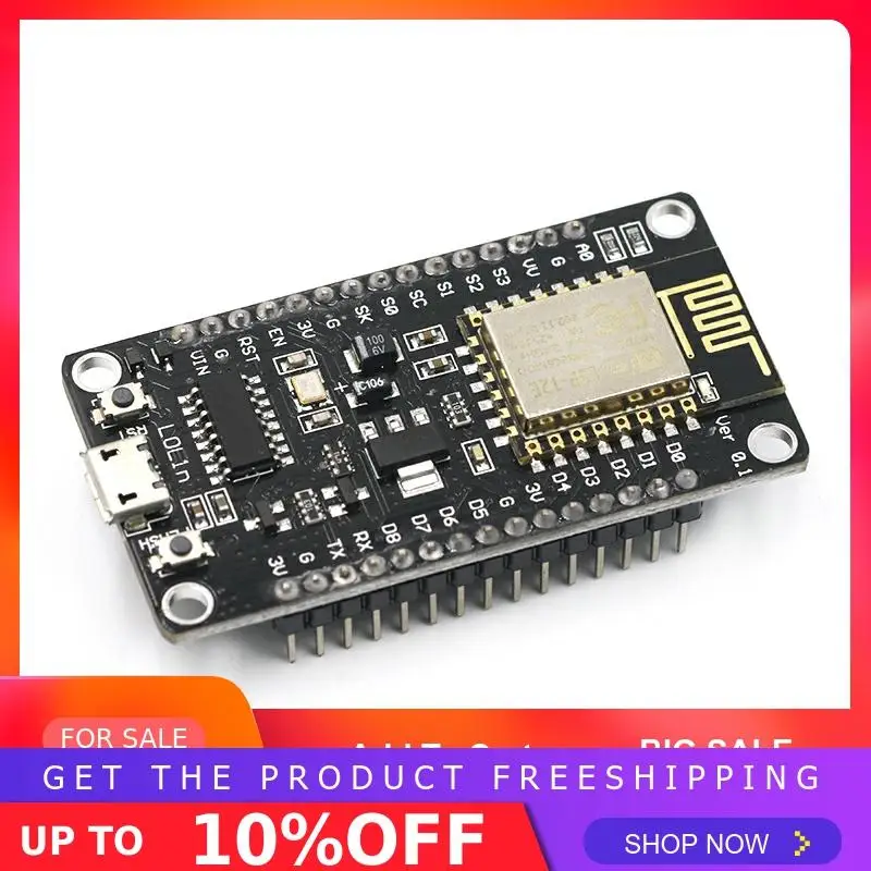 Беспроводной модуль NodeMcu v3 CH340 Lua wifi Интернет вещей макетная плата ESP8266 с pcb антенной и usb портом для Arduino
