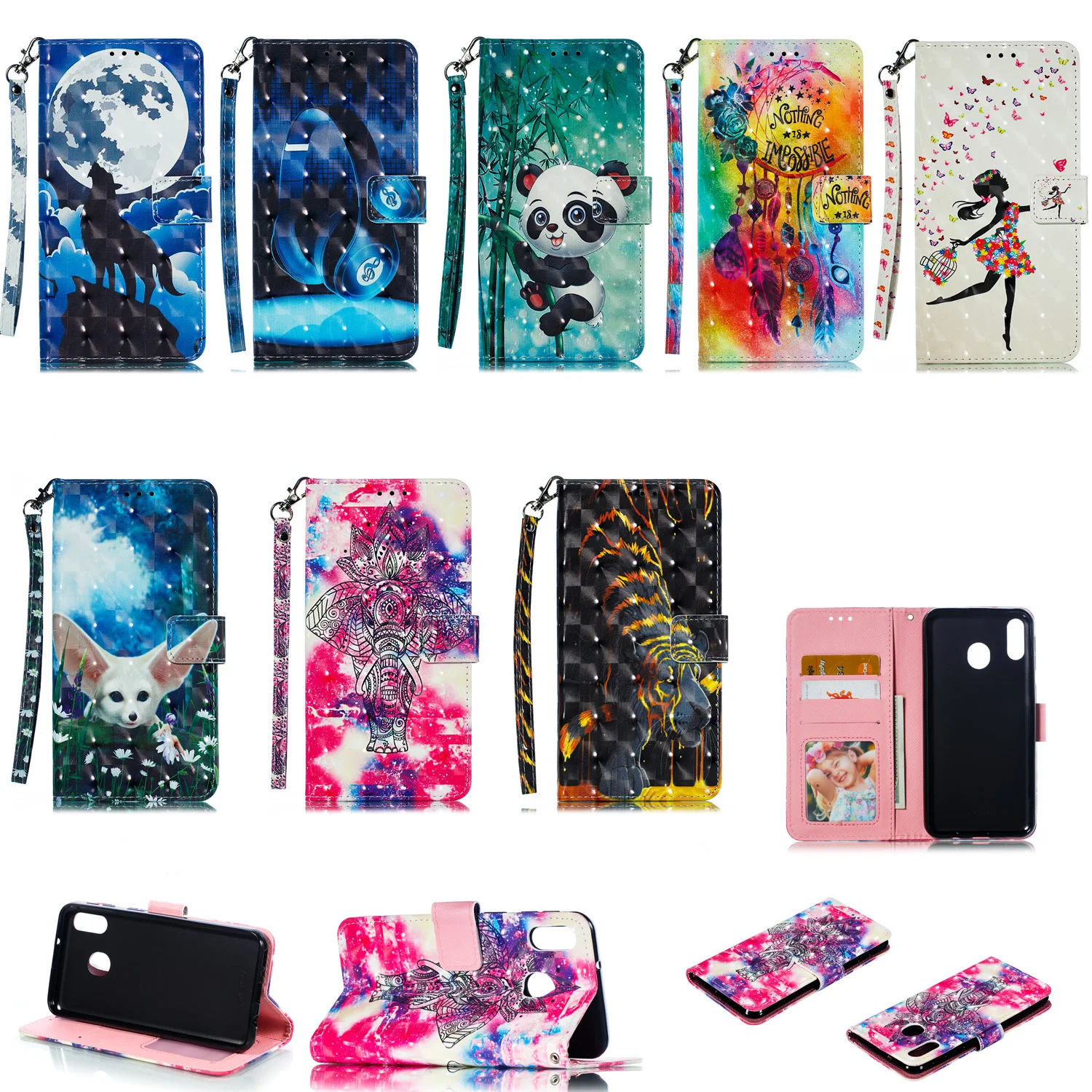 Wallet Case for iPhone XR XS Max Soft PU Leather Flip 8 7 Plus X Protective Cover | Мобильные телефоны и аксессуары