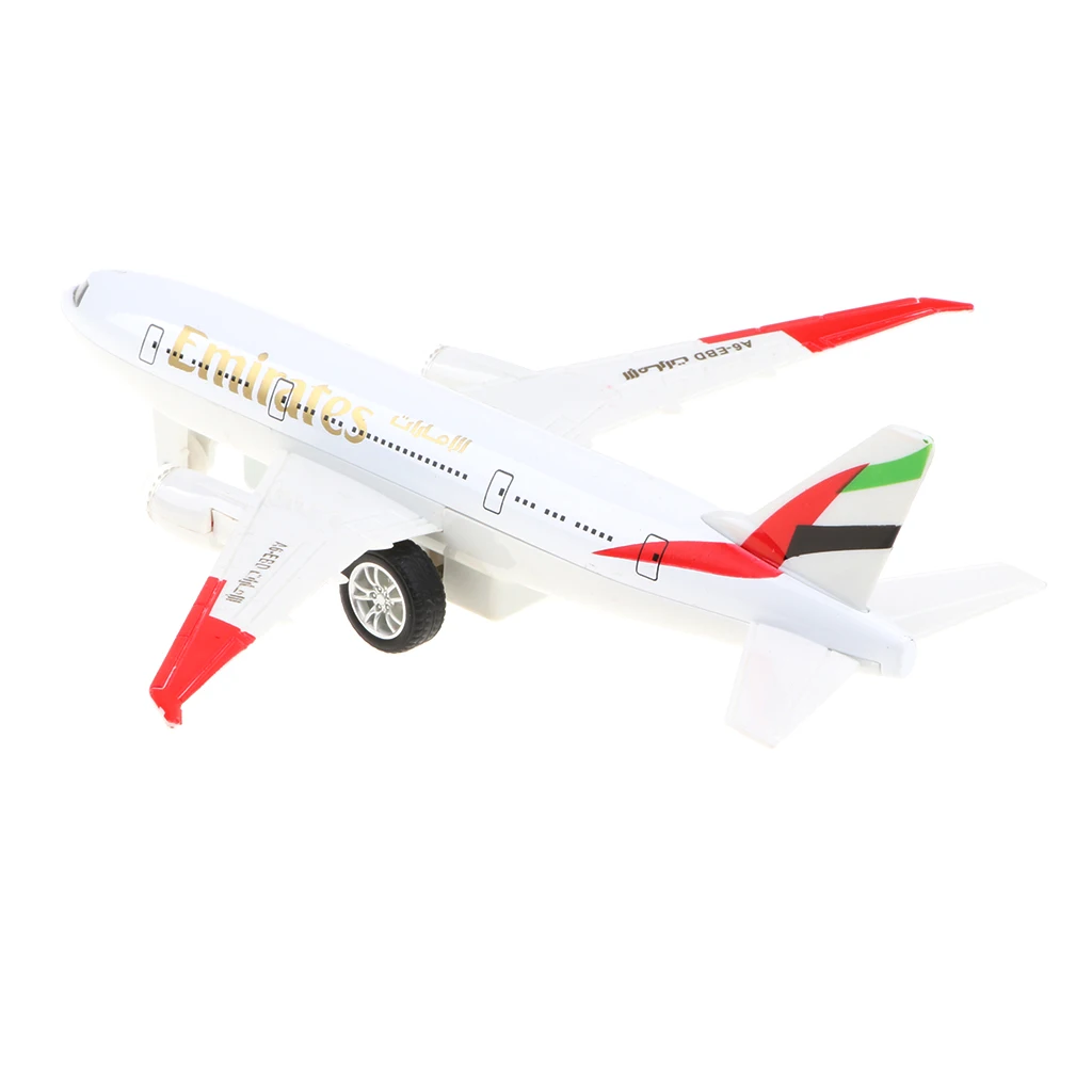 Alloy Emirates Airplane Model Toy for Kids Toddlers, 777 Airliner Toy, Home Desk Decor, Kids Birthday Gift