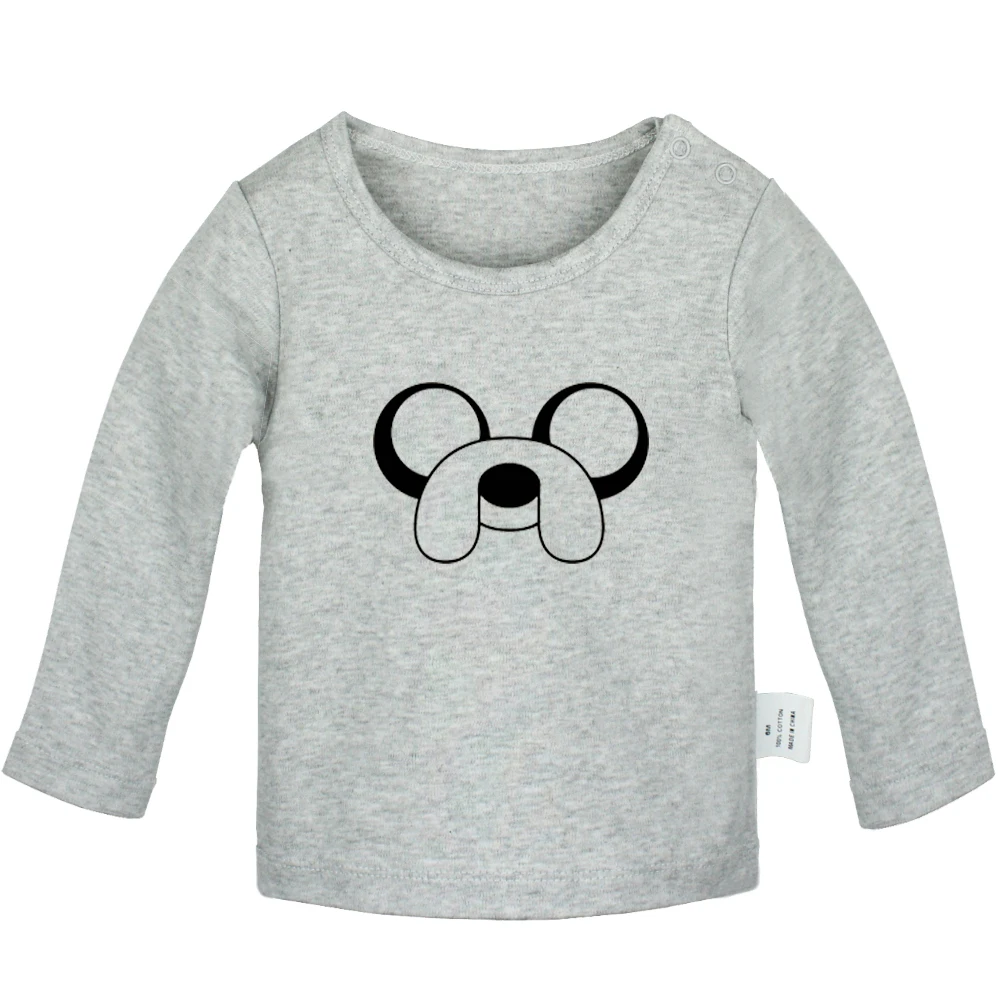 ADVENTURE TIME Finn Jake Beemo, дизайнерские футболки для новорожденных мальчиков и девочек, футболки с длинными рукавами и графическим принтом для малышей - Цвет: JcBabyYG197C