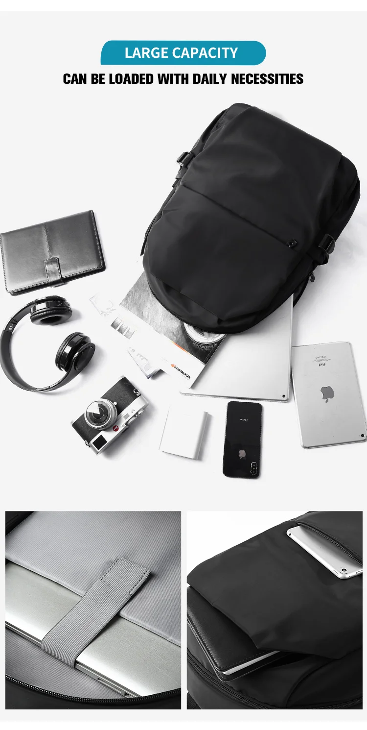 MOYYI мужской рюкзак с защитой от воров, водонепроницаемые сумки для ноутбука, зарядка через usb, рюкзаки для багажа, супер легкие школьные сумки