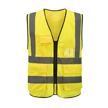 

Multi-pocket Reflective Vest Riding Traffic Vest Safety Railway Coal Miners Uniform Vest Breathable Reflective Vest