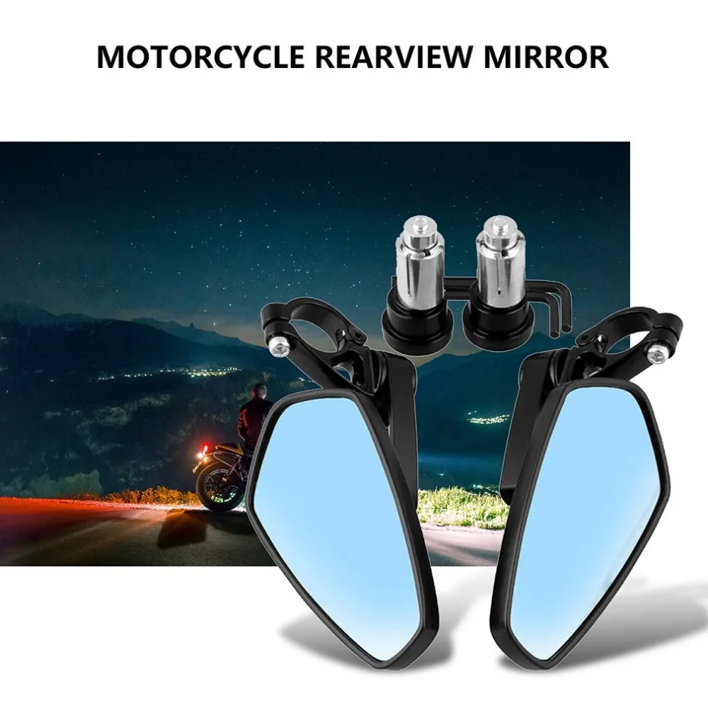 Мотоцикл модифицированное зеркало заднего вида для Honda Для Kawasaki Для Yamaha Универсальный 22 мм Обратный ЧПУ-зеркало заднего вида