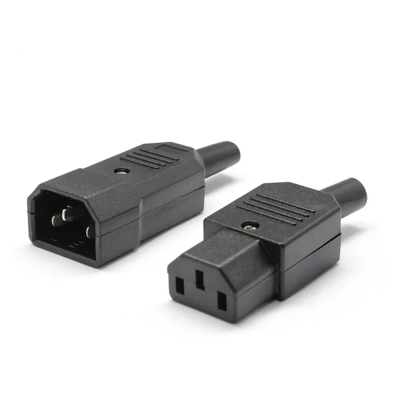 Электрическая розетка переменного тока IEC320 C14 3 контактный красный светодиодный