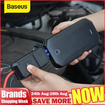 Baseus пусковое устройство автомобильный скачок стартер аккумулятор Портативный 12V 800A пускозарядное устройство Автомобильный аварийный усил...
