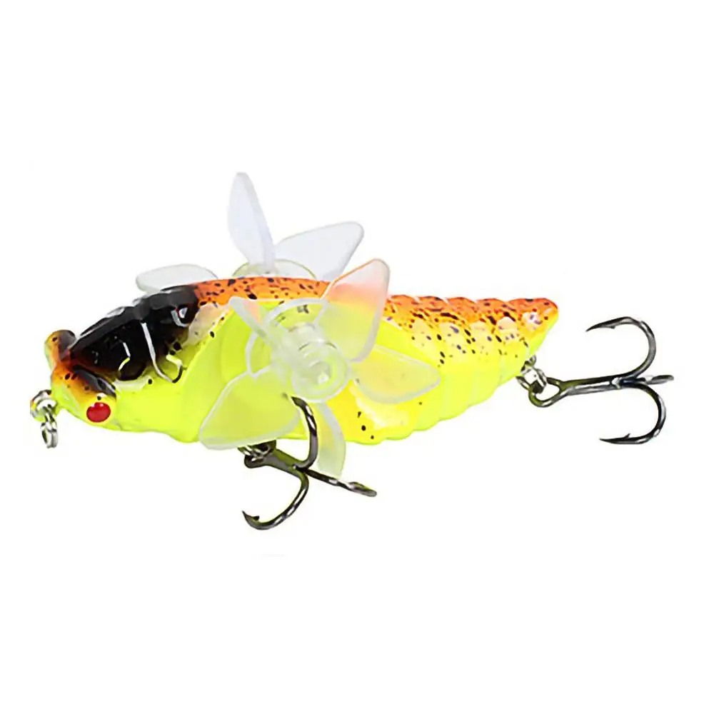 H Topwater против насекомых для рыбалки приманка гольян Троллинг воблер Crankbait Whopper Plopper Bait искусственная жесткая приманка сома Щука хрень - Цвет: H