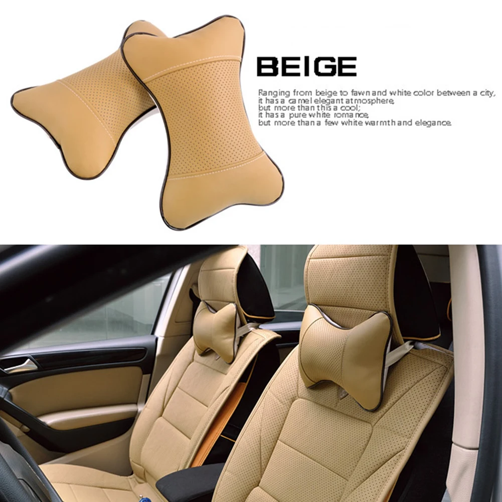 Appuie-tête De Voiture Coussin Repose-Nuque Oreiller De Cou Avec Housse Amovible Respirante Pour Conducteur Passager