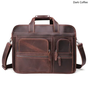 

Cowhide Leather Laptop Bag Men Briefcase Men's Business Crossbody Bag Messenger/Shoulder Bags портфель мужской 190008