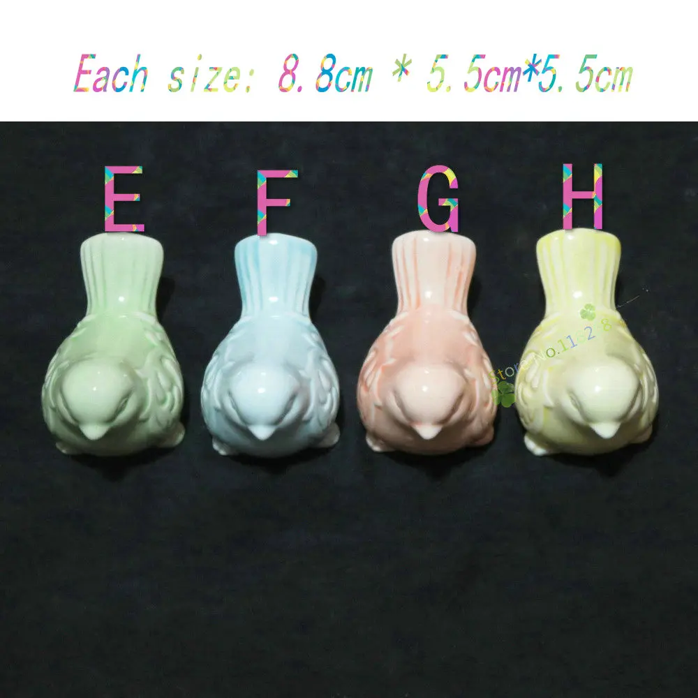 1 шт. милые фигурки животных из керамики анаглиф керамические птиц статуи