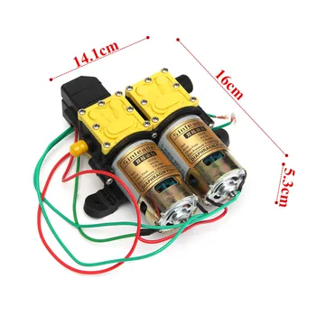 

8LPM DC 12V Diaphragm Car Water Pump Washer Self Priming High Pressure Caravan Engineering Plastic for Garden Sprinklers Shower