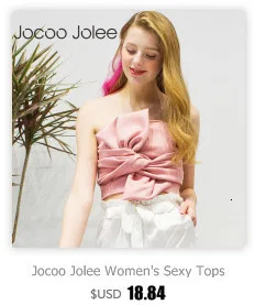 Jocoo Jolee, сексуальные шифоновые топики с оборками для женщин, одноцветные короткие женские топы с подтяжками, модная брендовая Дизайнерская одежда, лето