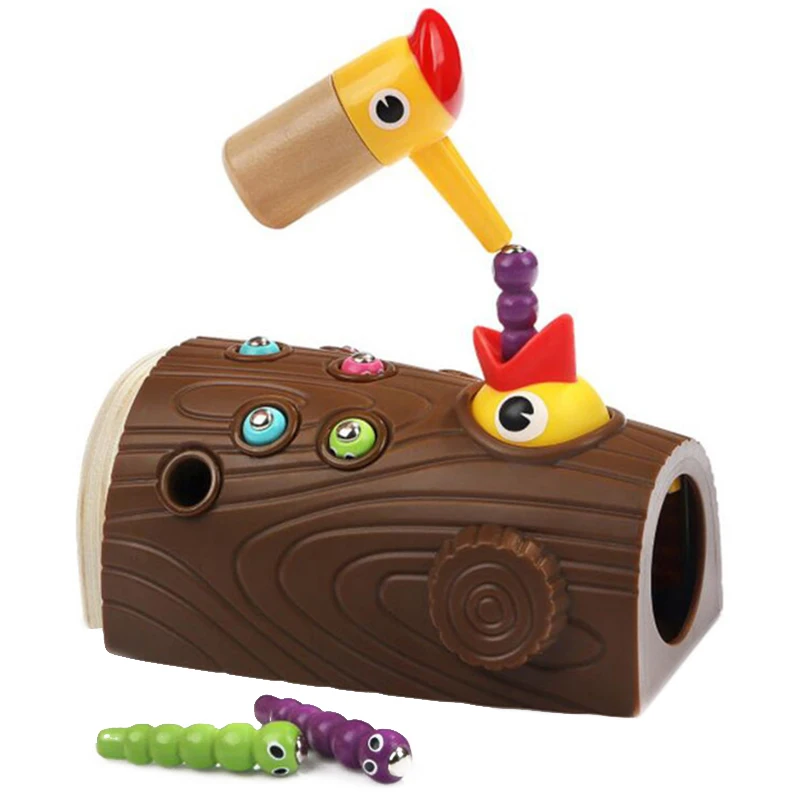 Oiseau alimentation jeu Capture magnétique main oeil Coordination et motricité Fine éducation précoce Puzzle enfants jouets