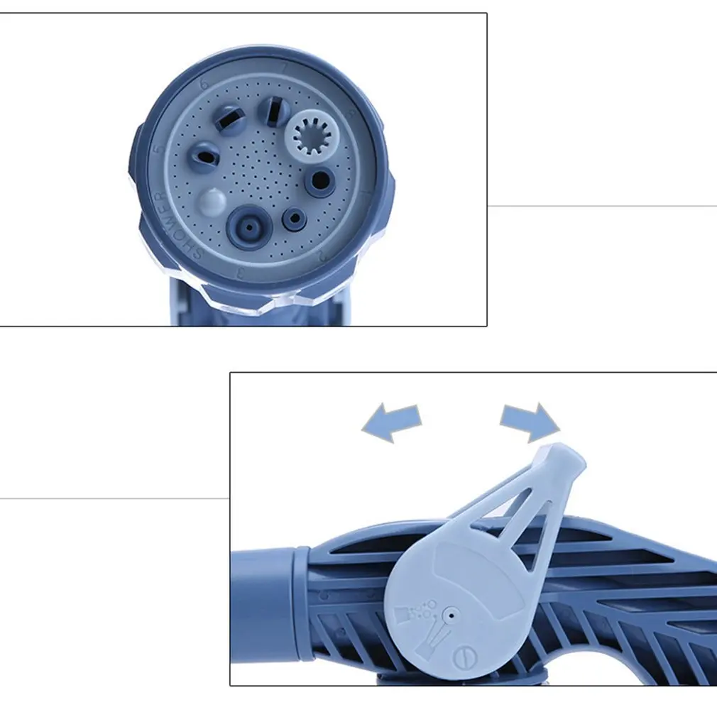 8 In 1 Multifunctional Home Garden Car Cleaning Spray Gun Sprayer Plastic Easy to Use Ez Jet Water Turbo Sprayer Tool
