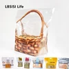 LBSISI Life 50pcs Plastic Fruit Toast Bread Food Bags With Window Zipper Handle Party Wedding Supplies Take Out Bags ► Photo 1/6