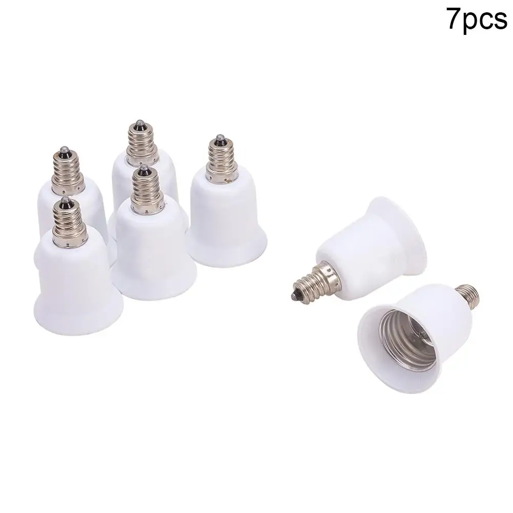 7pcs Othmro 7/10 шт. E12 для E26/E27 держатель лампы конвертер адаптер PBT коммутатор белый светильник s цоколь светильник аксессуары - Цвет: 7pcs