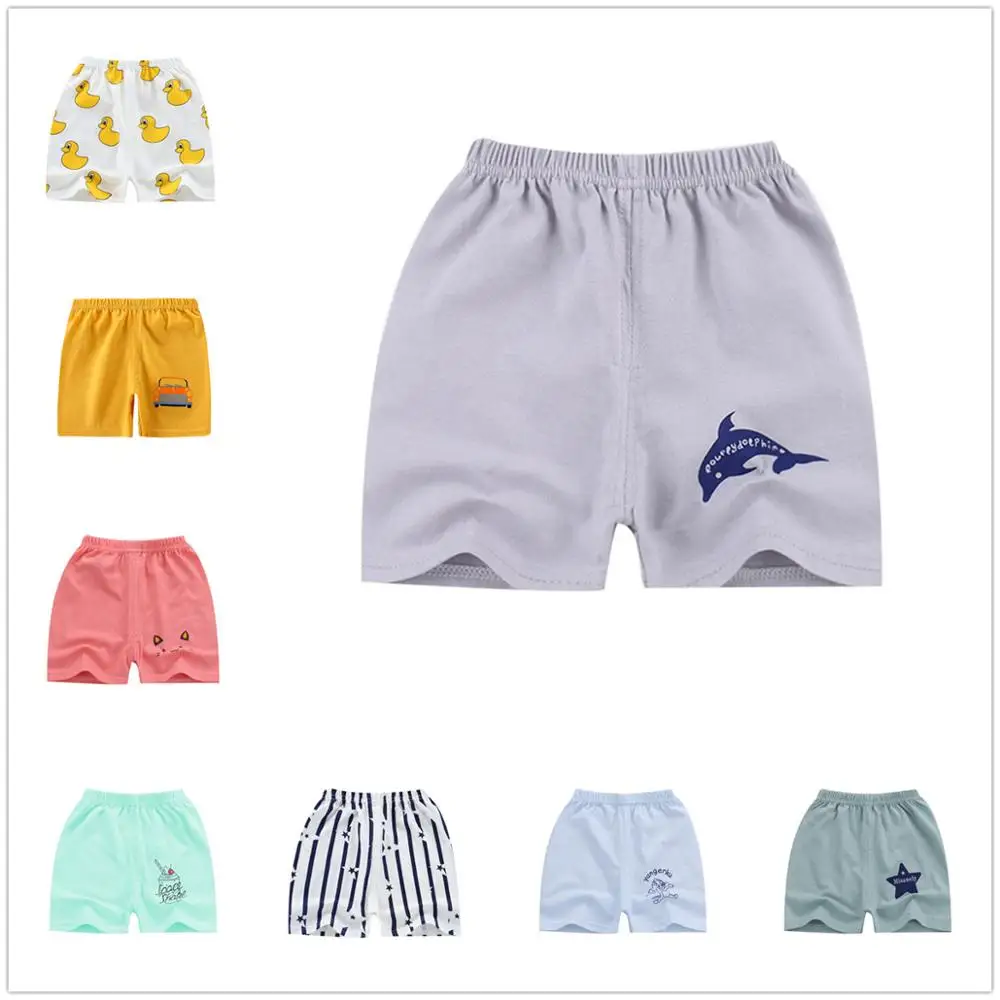 Baby Shorts Animal-Pattern Toddler Newborn Boys Summer Girls Children Cotton for Stripe