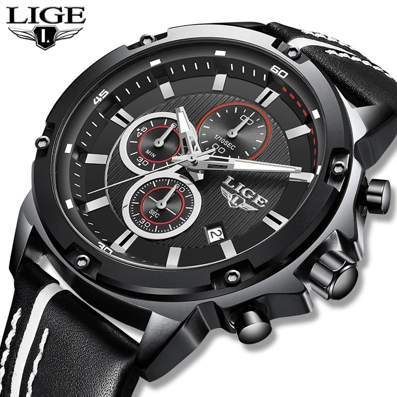 Relogio Masculino 2020 LIGE модные мужские часы Лидирующий бренд Luuxury кварцевые повседневные