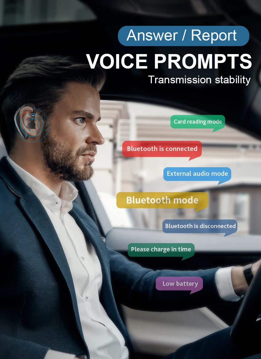 H500 Bluetooth V5.0 привод наушники беспроводной Крюк дизайн удобный мобильный телефон альтернативный наушник для левого/правого уха гарнитура