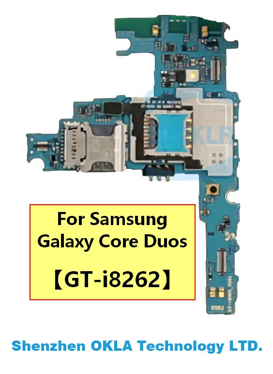 

1pcs Used Mainboard from original phone for Samsung Galaxy Core Duos I8262 motherboard Mainboard Mother Main Board