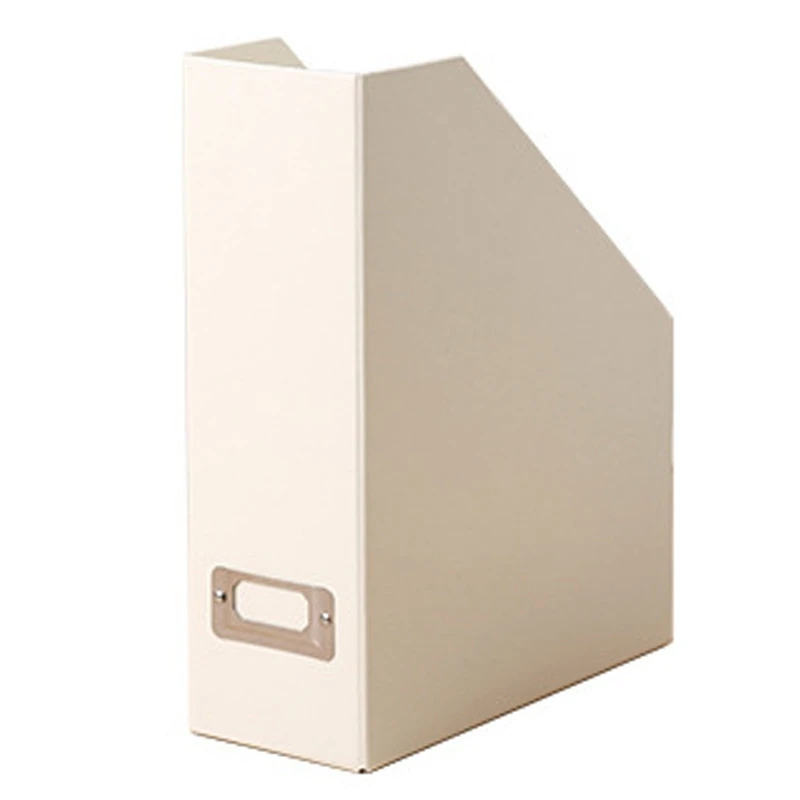 

Magazine File, Office Desk Trapezoidal Box Paper Folder Finishing Box Book Ladder Frame Magazine Basket 12.25 X 9.75 X 3.75 Inch