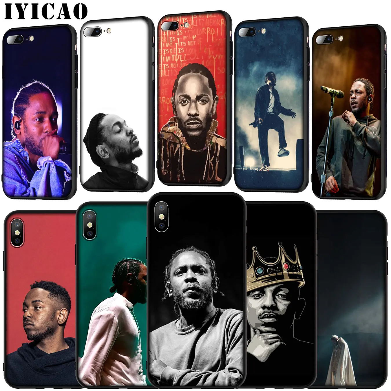 IYICAO Kendrick Lamar Hot singer Рэппер Мягкий силиконовый чехол для iPhone 11 Pro XR X XS Max 6 6S 7 8 Plus 5 5S SE