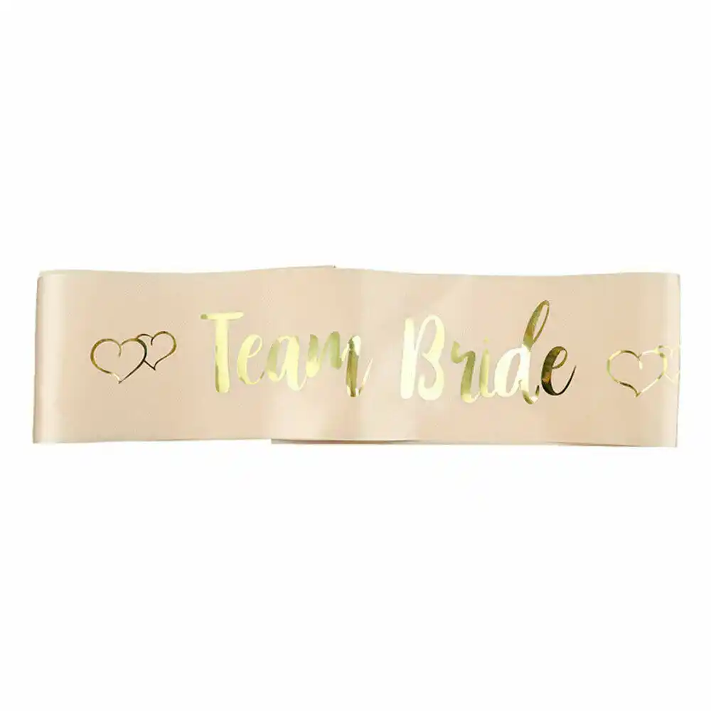 rose gold bridesmaid sash