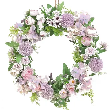 

Artificial Floral Wreath Hanging Decoration Fake Home Shelve Bedroom Wall Indoor Outdoor Garland Wedding Supply