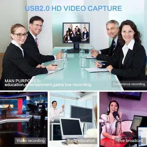 HDMI Карта видеозахвата USB 2 0 60 кадров в секунду 1080p игровая карта записи коробке