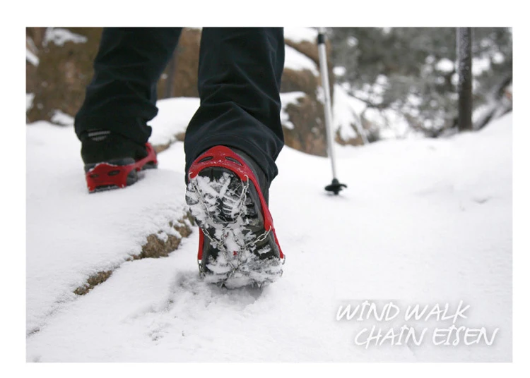 8 зубов Открытый Альпинизм Пешие прогулки противоскользящие снег обуви шипы обуви кошки Нескользящие высокое качество