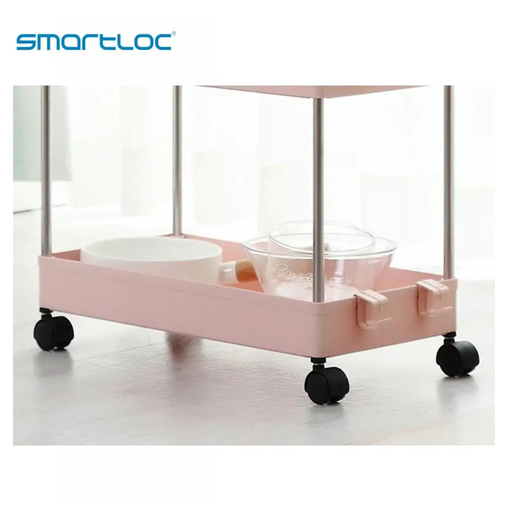 Smartloc 3 Слои Пластик горка Складная Кухня полки для хранения для ванной комнаты стойка для аксессуаров контейнер комнаты инструменты органайзера полки