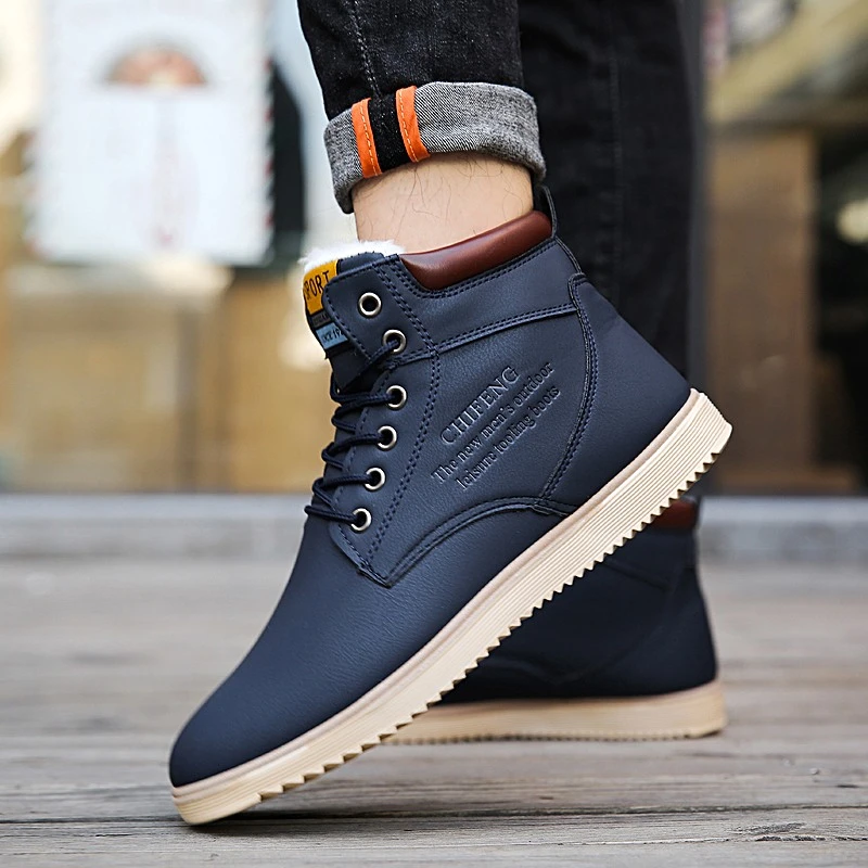 Zapatos para el trabajo, calzado informal de primavera, zapatos de cuero Occidental para el hogar para hombre, Zapatillas para hombre|Botas básicas| - AliExpress