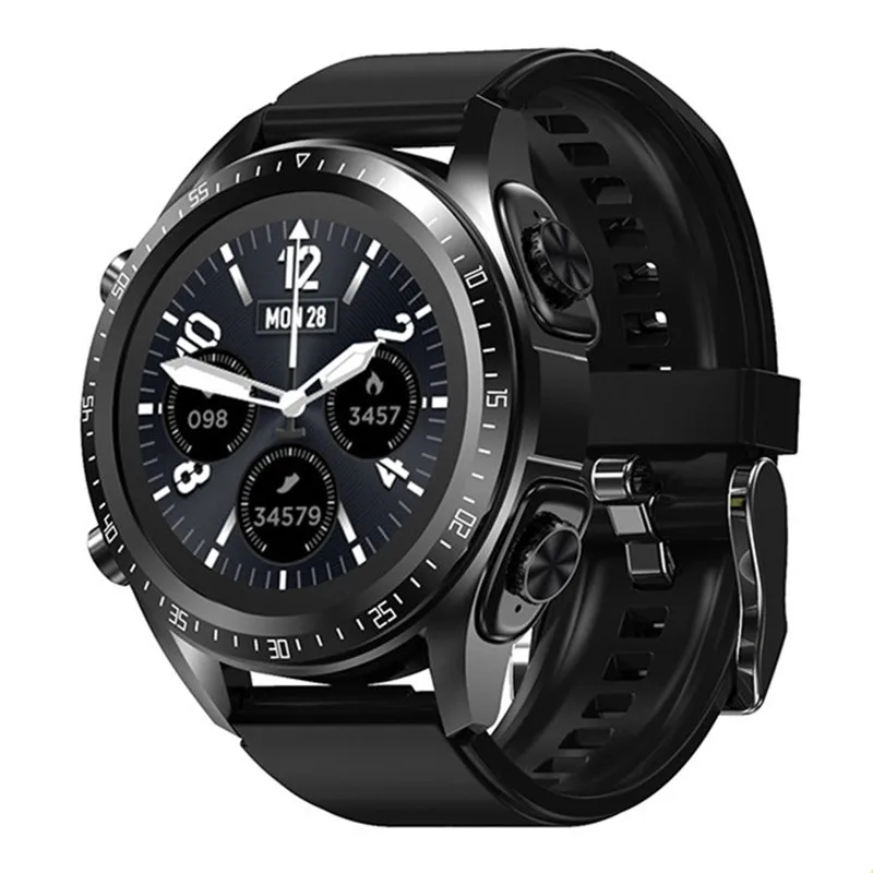 Jm03 Smart Watch 2 In 1 Earbuds Sport Hifi Stereo Bt Call Headset Wireless Music Play Blood