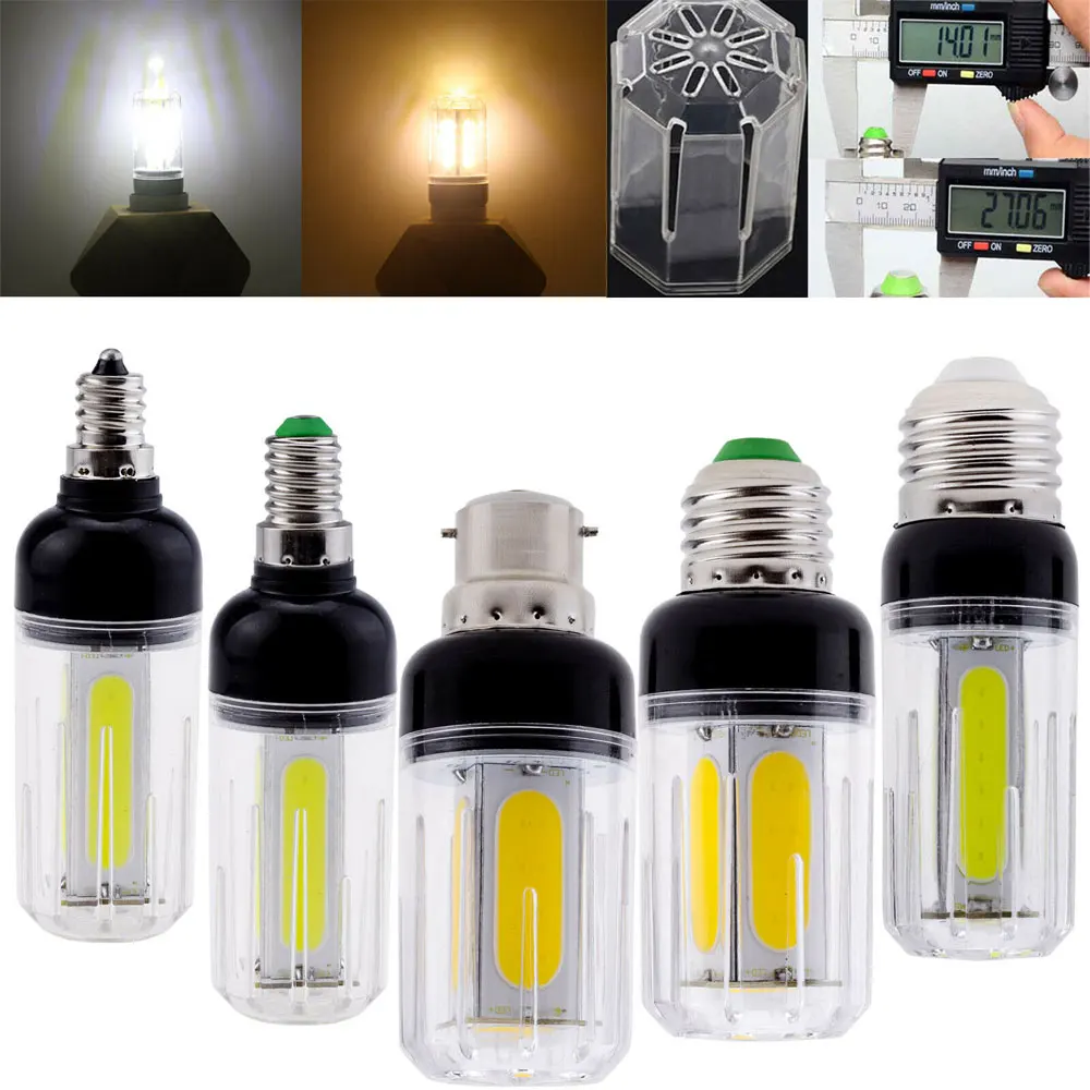 

10pcs/lots LED Corn Bulb E27 E12 E26 E14 B22 12W 16W COB White Light Replace 60W 80W Incandescent Lamp 110V 220V 85-265V