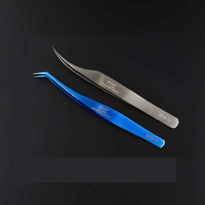 Vetus Eyelashes Extension Tweezers Stainless Excellent Closure 3D 6D Volume Lash Tweezer Eye Makeup Tools