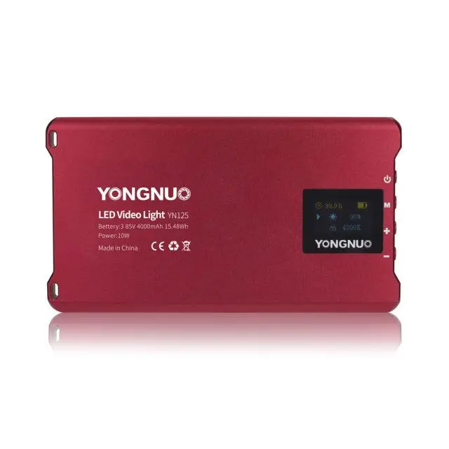 Yongnuo YN125 10 Вт Светодиодный светильник для видеокамеры с карманом для камеры для sony Nikon DSLR