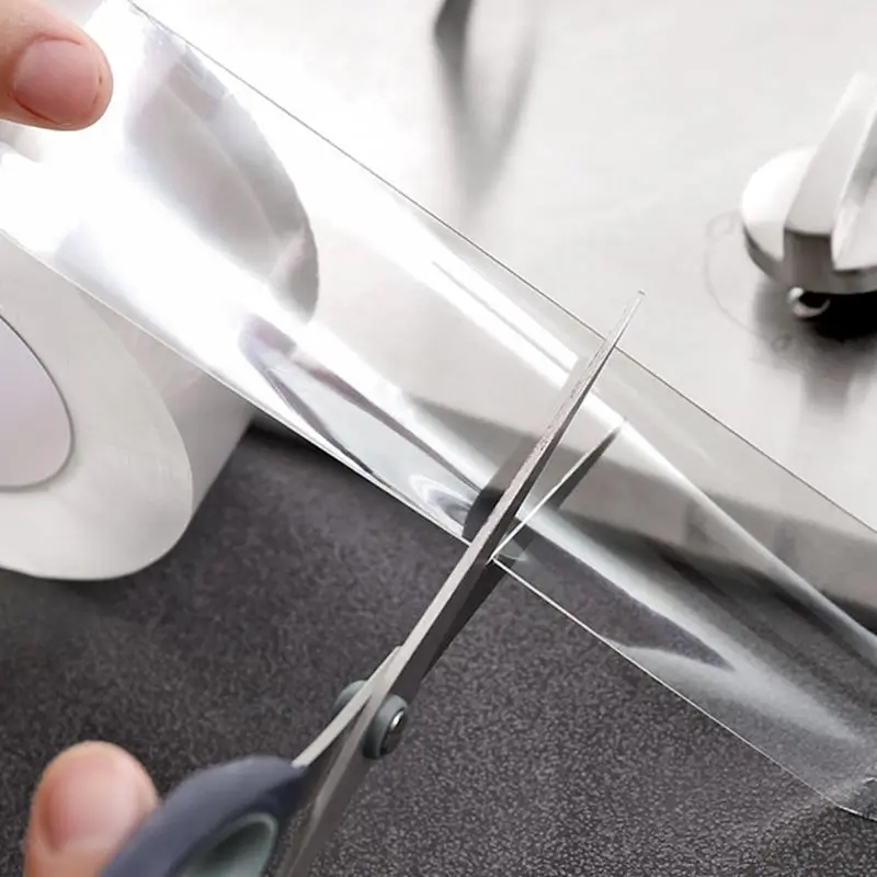 Kitchen Sink Waterproof Mildew Strong Self-adhesive Transparent Tape Bathroom Toilet Gap Strip Pool Water Seal