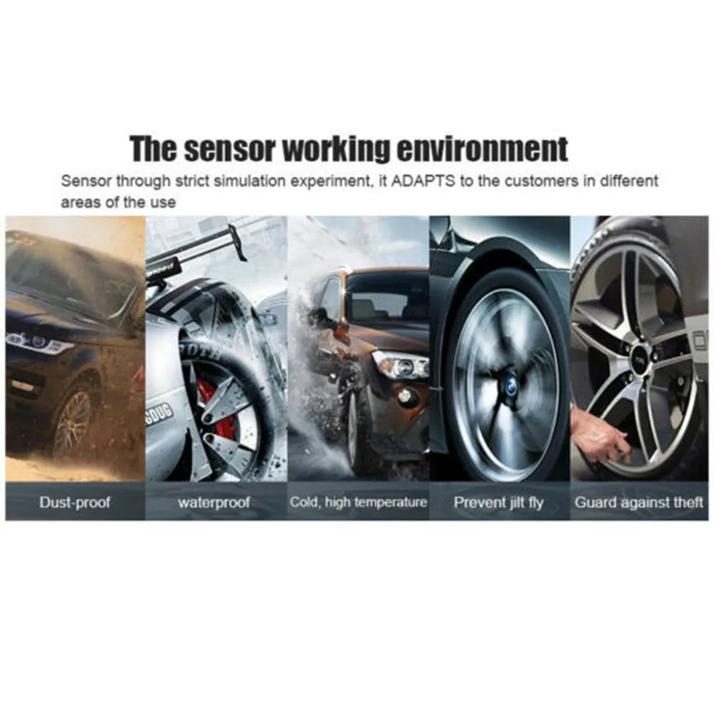 4 шт. встроенные внутренние датчики автомобиля TPMS Bluetooth Беспроводная система мониторинга давления в шинах сигнализация