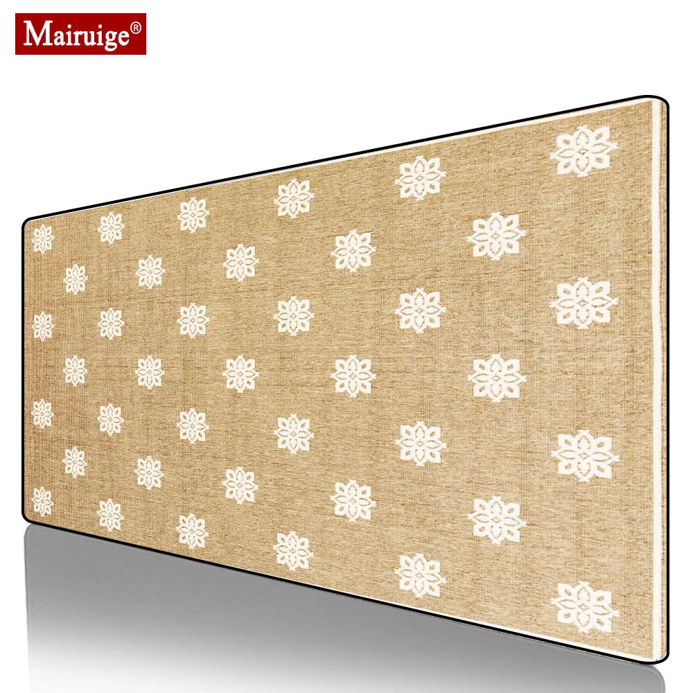

Vintage Persian Rug Khaki Mouse Pad XXL Gamer Desk Mat Large Keyboard Pad Gaming MousePad 90x40cm/80x30cm for Laptop Table Pads