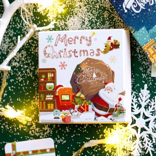 Christmas party 50 листов/коробка Рождественские наклейки Набор Kawaii Наклейки с оленями милые украшения Клей Скрапбукинг ежедневник, альбомы Papeterie - Цвет: Christmas party