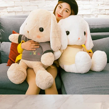 

Cuddy Soft Rabbit Stuffed with Sweater Rabbit Kids Gift Plush Doll Toy