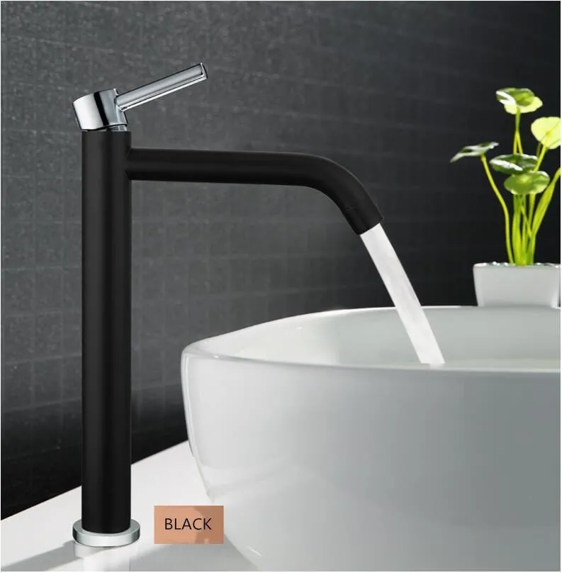 Vidric Tall bath Sink faucet bathroom slim hot and cold Chrome/White/Gold basin water mixer tap bathroom sink faucet High Qualit