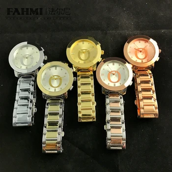 

2020 Alloy Fashion Business Exquisite Men and Women Couple Quartz Watch Rose Gold High Quality Original Jewelry Fashion Gift