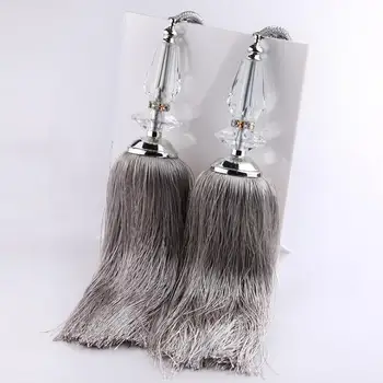 

New style curtain decoration accessories acrylic crystal hanging ball tassel bandage home textile decoration supplies