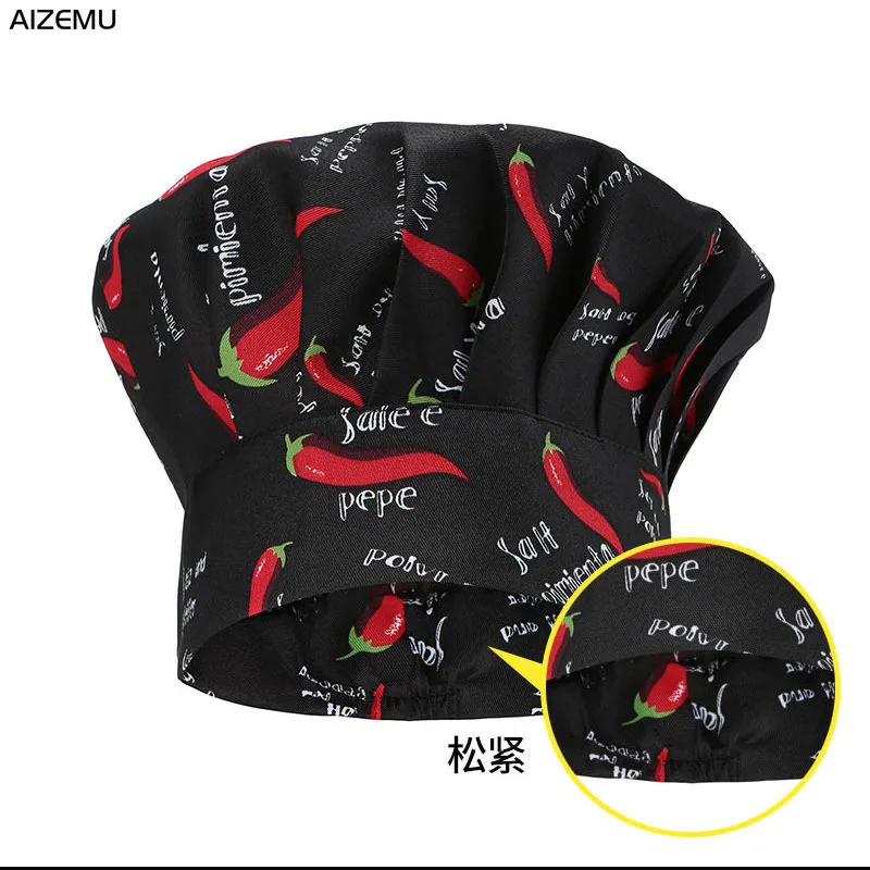 Men Master Cook Caps Chef Hat Waiter Waitress Kitchen Work Hat Hotel Restaurant Canteen Bakery Kitchen Cap Barber Homework
