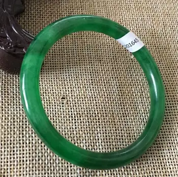 

Certified (Grade A) Natural Green Jadeite JADE Bracelet Bangle (Certificate delivery)