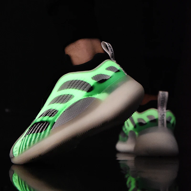 Мужские кроссовки светящиеся светильник модная спортивная обувь для мужчин