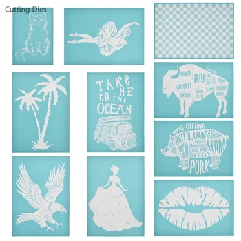 

Creative Lovely Girl Printed Silk Screen Stencils Printing For T Shirt Painting Decoration Diy Handmade Crafts