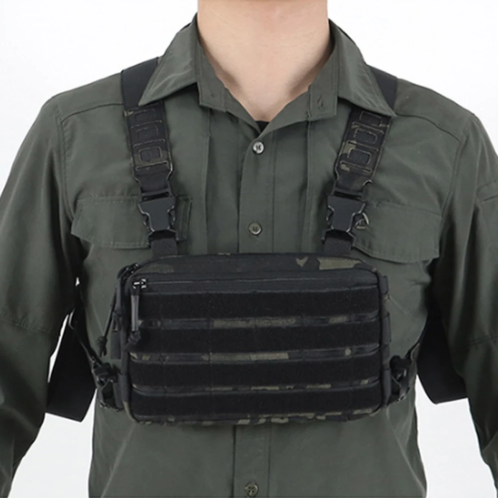 1000D Outdoor Tactical Vest Military Bag CS Chest Rig Airsoft Holster Molle  System Men Nylon Backpack EDC Hunting Fishing X623D